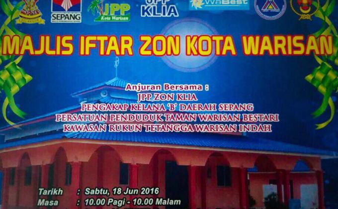 Majlis Iftar Zon Kota Warisan