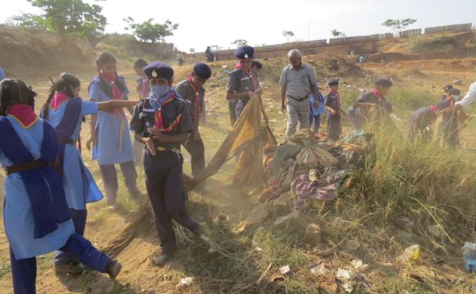 River Tungabhadra Cleanliness Drive