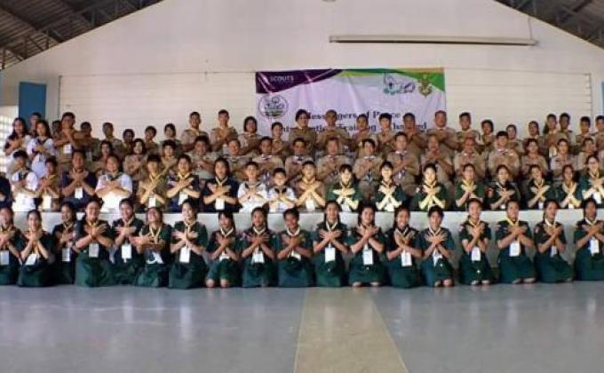 Training scouts to become Messengers of Peace, Thailand.