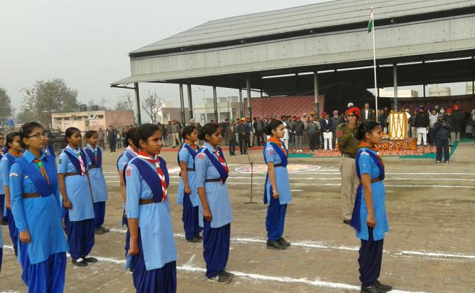 Republic day prade and rehearsal at Maur Mandi 
