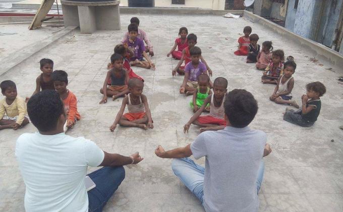 Yoga for poor  childrens