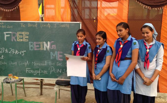 “ Free Being Me “ Workshop organized in baba sham singh mamorial school Fathewala distt.Ferozepur  ( Punjab )  from 27 to 29 oct 2015  