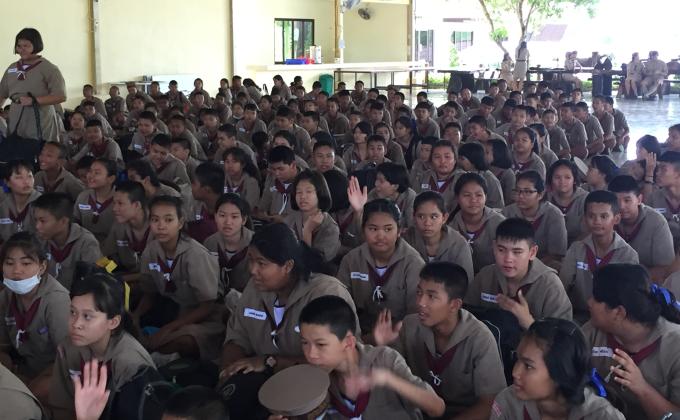 การอยู่ค่ายพักแรมลูกเสือ-เนตรนารีสามัญรุ่นใหญ่ โรงเรียนป้อมนาคราชสวาทยานนท์