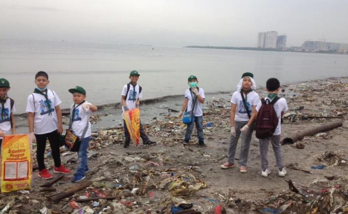 Coastal Cleanup of SAS scouts at LPPCHEA