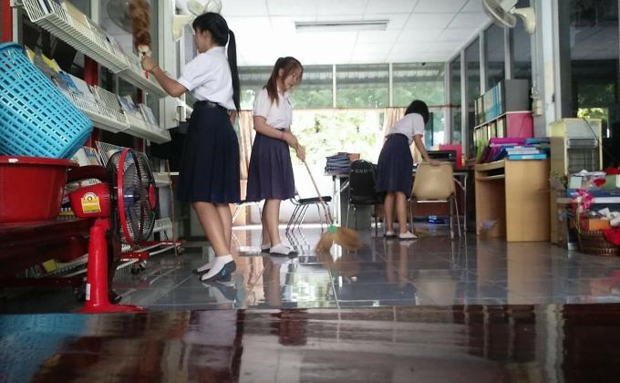 ทำความสะอาดห้องแนะแนว