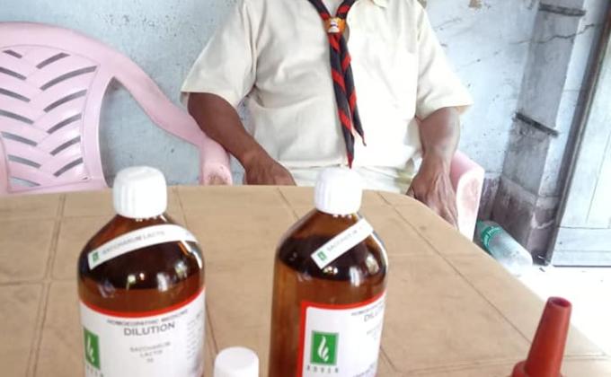 Home made Sanitizer distribution and awareness against CORONA