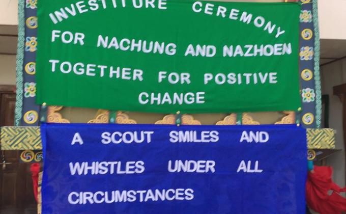 Investure ceremony for Nazhoen and Nachung scouts