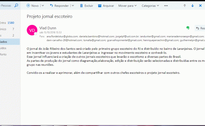Projeto jornal escoteiro.