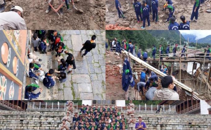voluntary work at Temple of Haa district (Reconstruction)