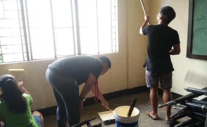 Day #5 Repainting Of HQ SWA Entry Of Caloocan High School Senior Scouts
