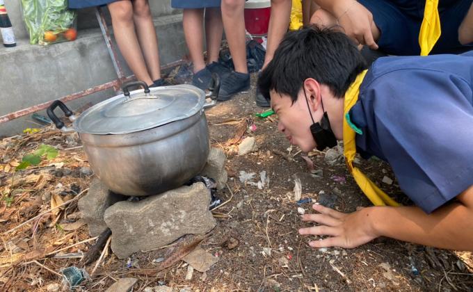 อบรมชีวิตชาวค่ายให้กับนักเรียน