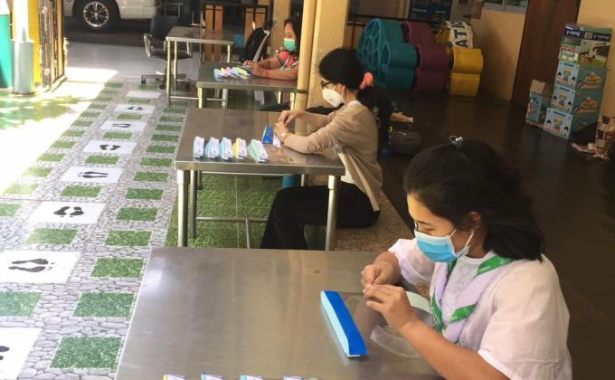 กิจกรรมทำหน้ากากป้องกันโควิด19