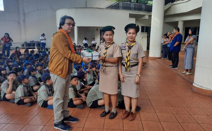 การทำกิิจกรรมนอกสถานที่ของลูกเสือ-เนตรนารี