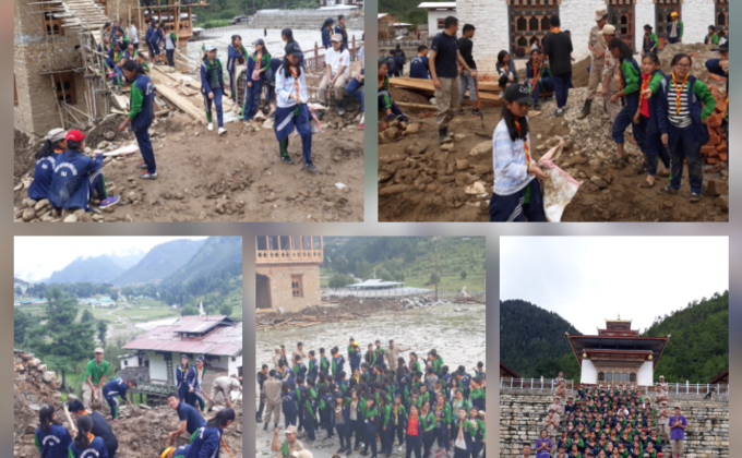 Voluntary work at monastry construction 