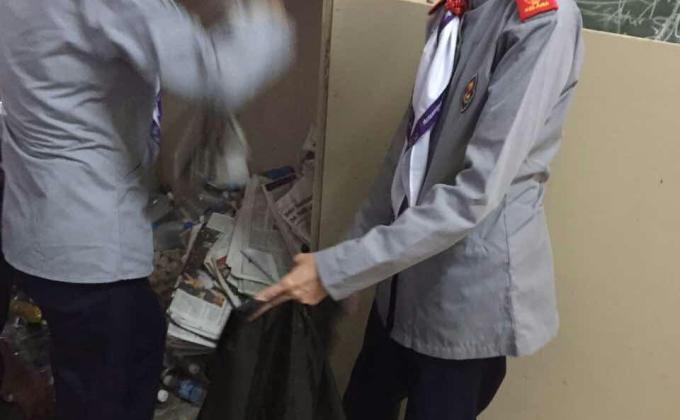 第二次回收资源赠洗肾中心。