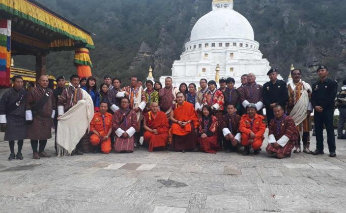 Crowd Control and Cleaning Waste during Closing Ceremony of Baza Guru Dungdrup at Chorten Kora