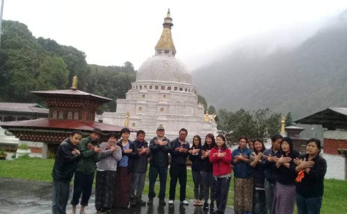Plantation of Hedges at Chorten Kora