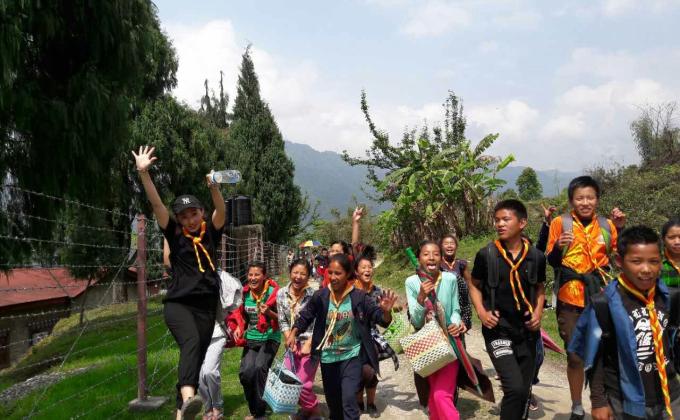 scouting hike