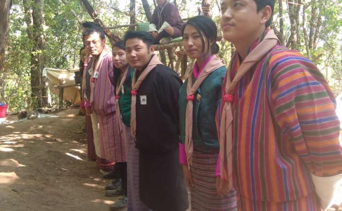 Wood badge training at Jampeling HSS