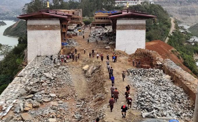 Community service of Thimphu Thromde Scout Association