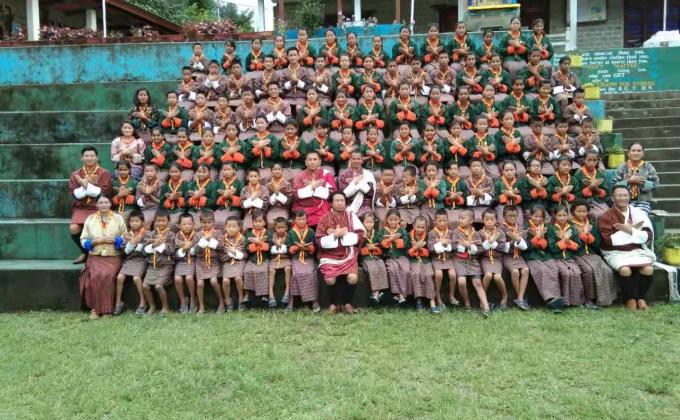 Investiture Ceremony of Scouts of Jangchubling LSS