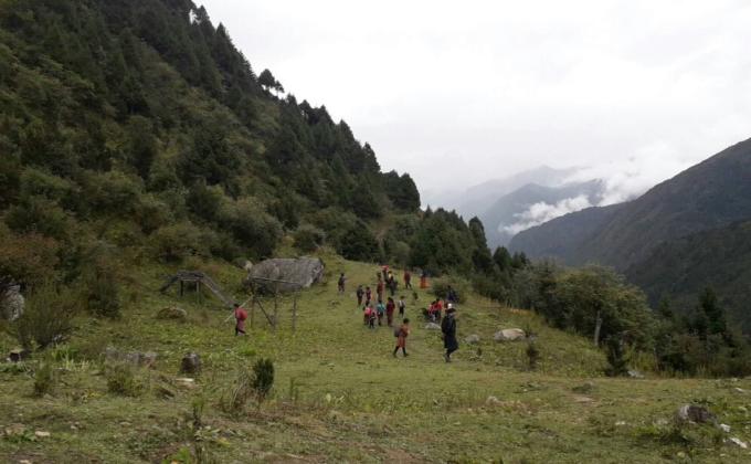 Cheychey Scouts celebrates Peace Day. 