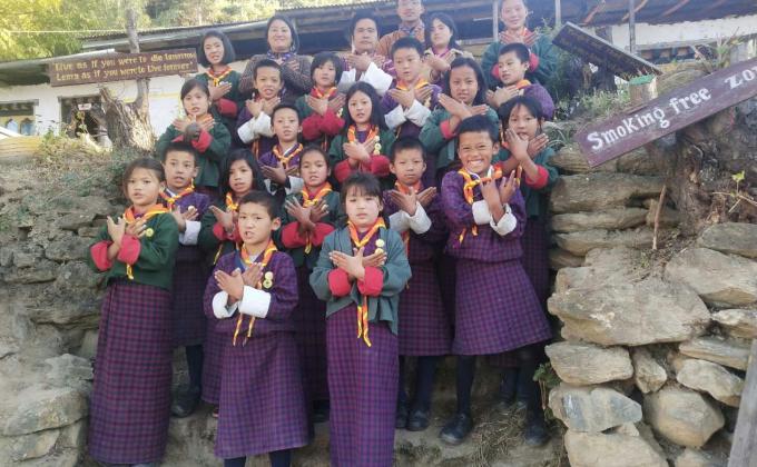 Awarding of Proficiency Badges and Karma Advancement Badges for the Nachung Scouts