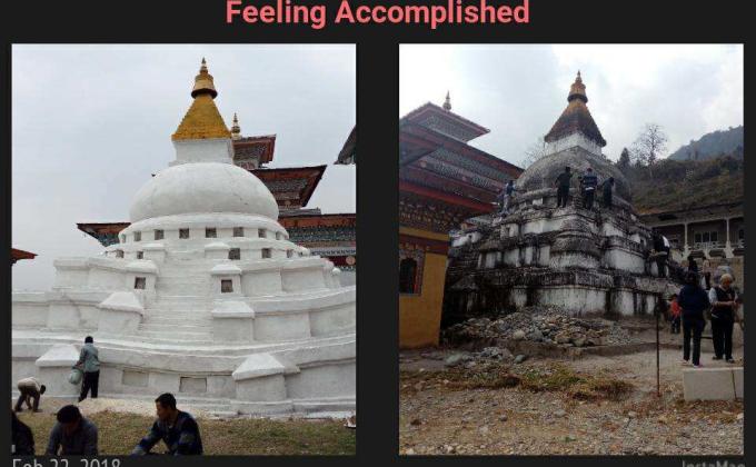 chorten repaintaing
