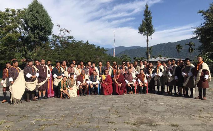 Scouts spiritual retreat for School Commissioners and Leaders of Sarpang Dzongkhag