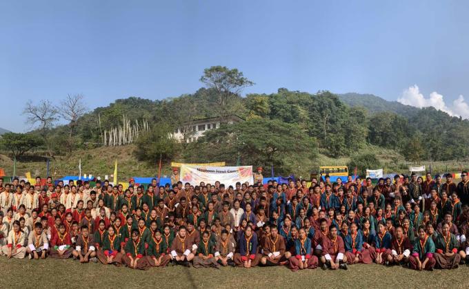 Dzongkhag Nazhoen Scouts Camp at Sarpang