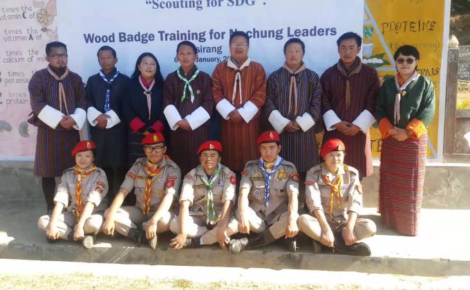 Volunteering in assisting of Wood badge camp