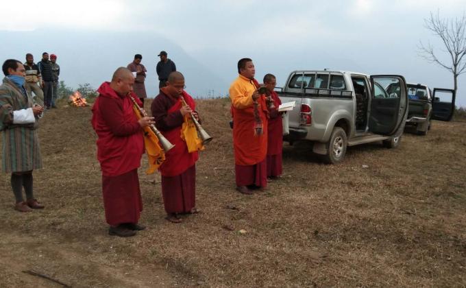 Inauguration of construction of school academic building