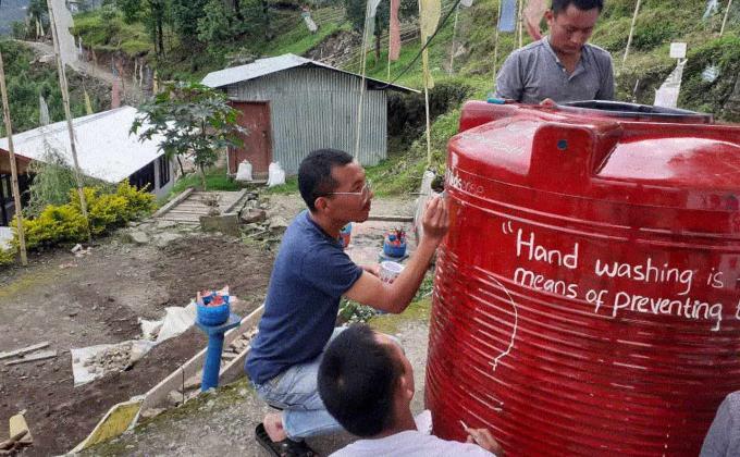 Hand washing station