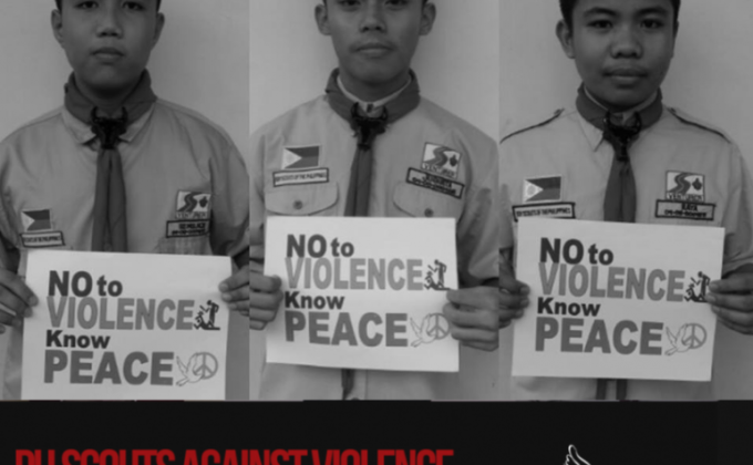 Roosevelt College Cubao Outfit no. 027 promotes PEACE
