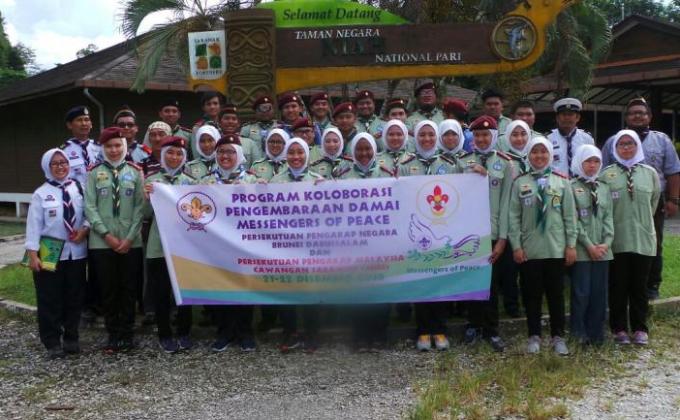 Persekutuan Pengakap Negara Brunei Darussalam (Brunei Darussalam Scout Association) through Brunei Messengers of Peace National Coordinator organised Peace Hike together with Persekutuan Pengakap Malaysia Cawangan Sarawak (Miri) (Malaysia Scout Associatio