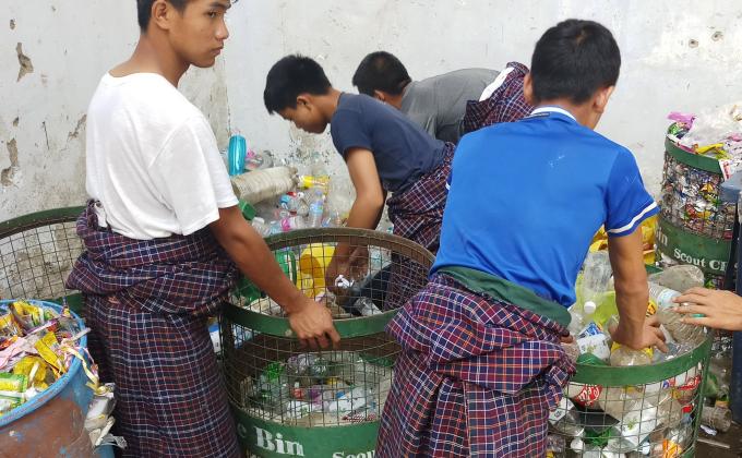 white waste and waste segregation project
