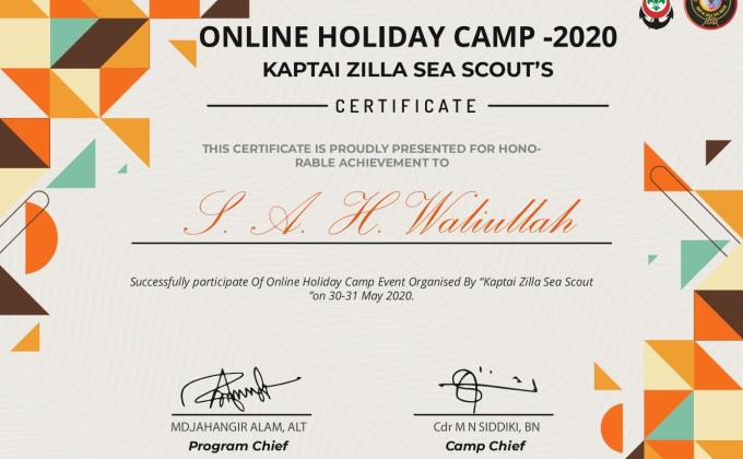 Online Scout Holiday Camp-2020