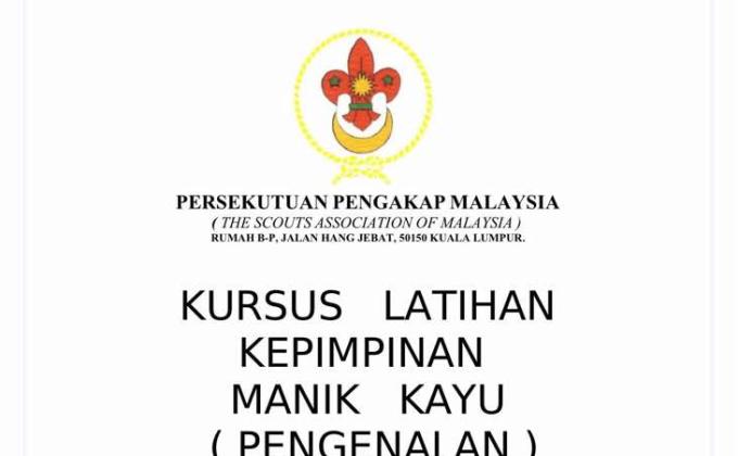 KURSUS KEPIMPINAN MANIKAYU PERINGKAT PENGENALAN (PERINGKAT NEGERI)