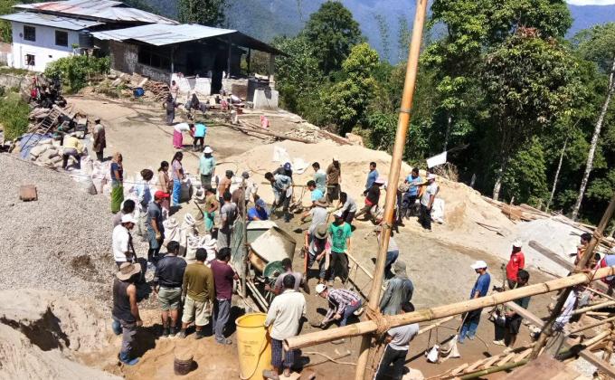 Volunteers at Tama Lhakhang