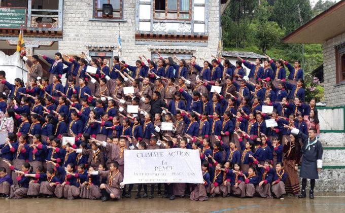 Creating Peace  through cleaning and creating awareness  during International Day for PEACE
