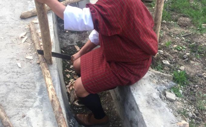 Weeding and fencing of RBFE, Haa