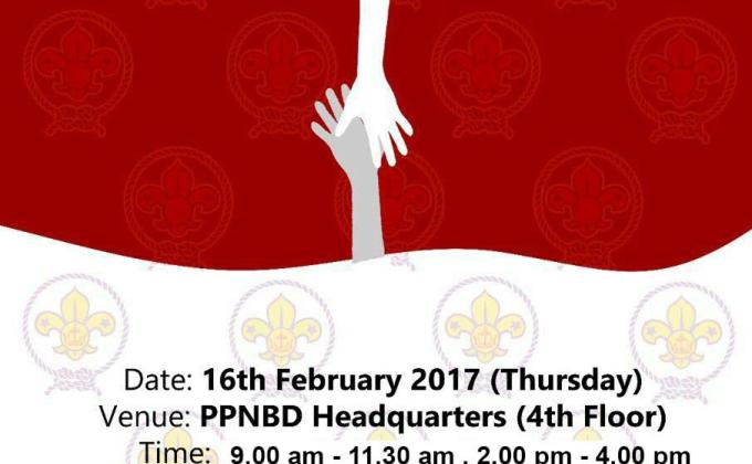 Blood Donation Campaign in conjunction with World Scouting Founder's Day and Brunei Darussalam International Day