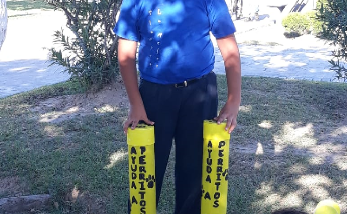 agua y comida para animalitos sin hogar