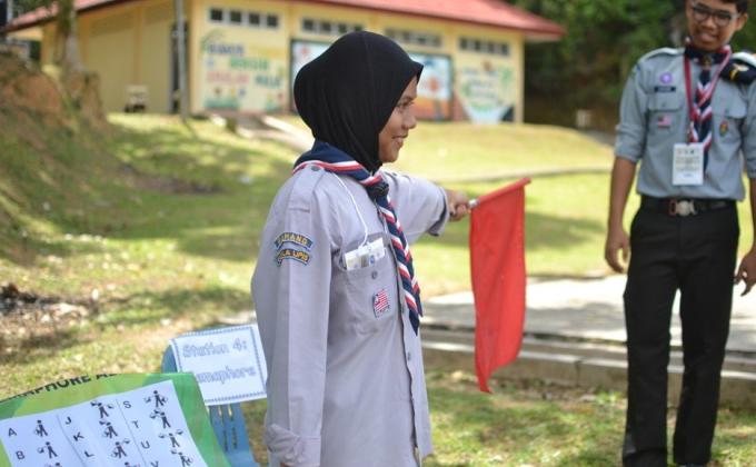 Belajar Isyarat Bendera Semaphore 