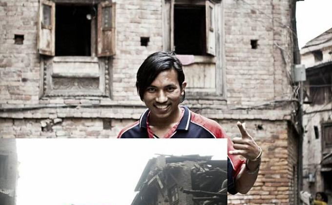 Rajesh after Nepalquake 2015