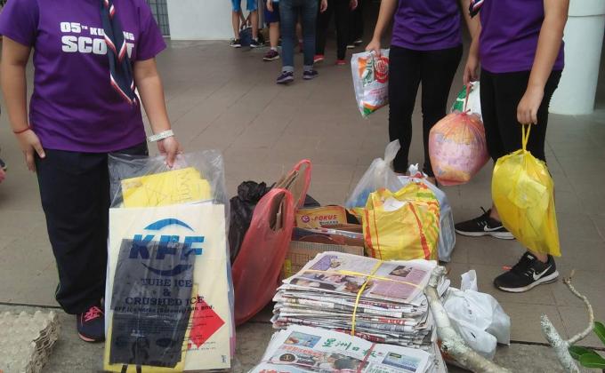 Monthly recycling project