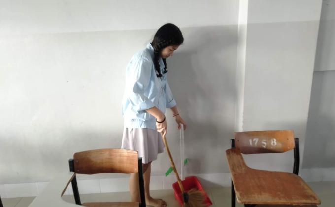 กวาดห้อง