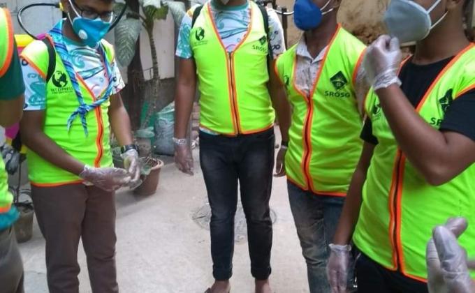 জীবাণু মুক্ত এলাকা।