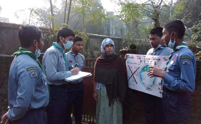 Plastic tide turner challange badge