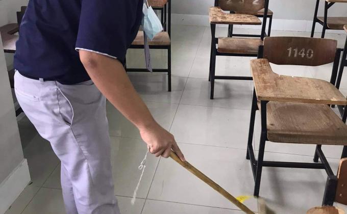 ทำความสะอาดห้องเรียน